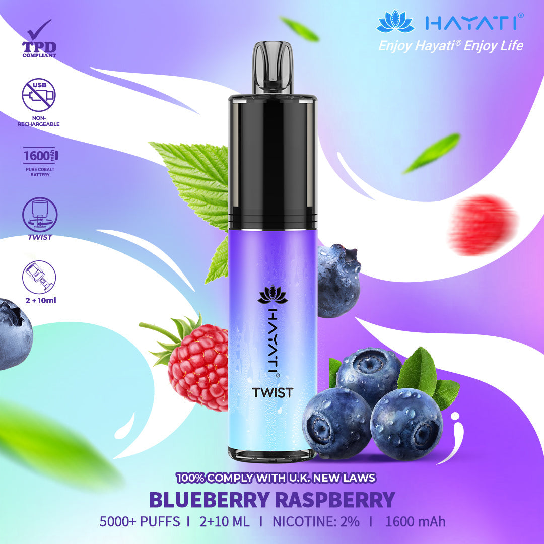 Hayati Twist 5000 Puffs Disposable Vape Pod Kit (Box of 10)