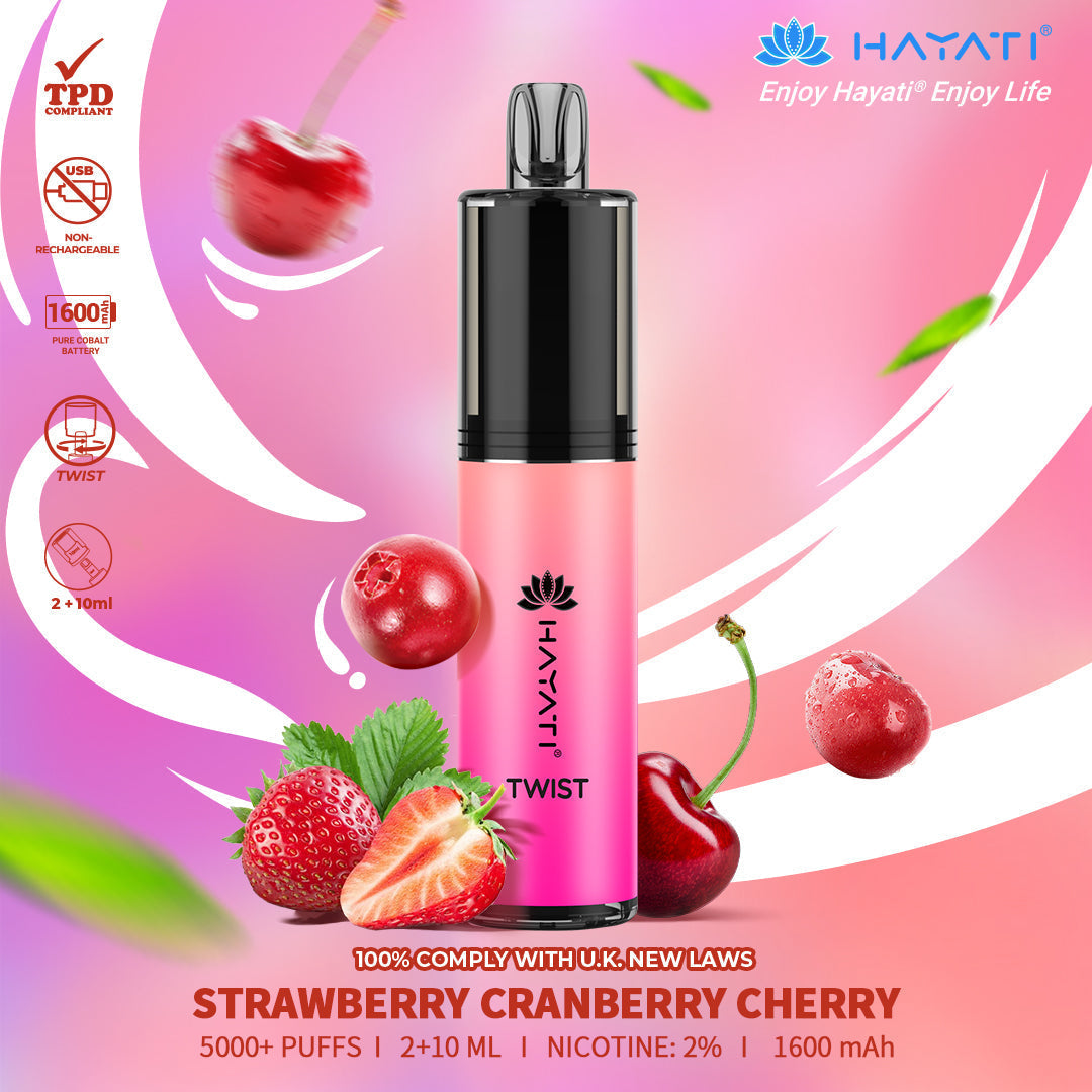 Hayati Twist 5000 Puffs Disposable Vape Pod Kit (Box of 10)