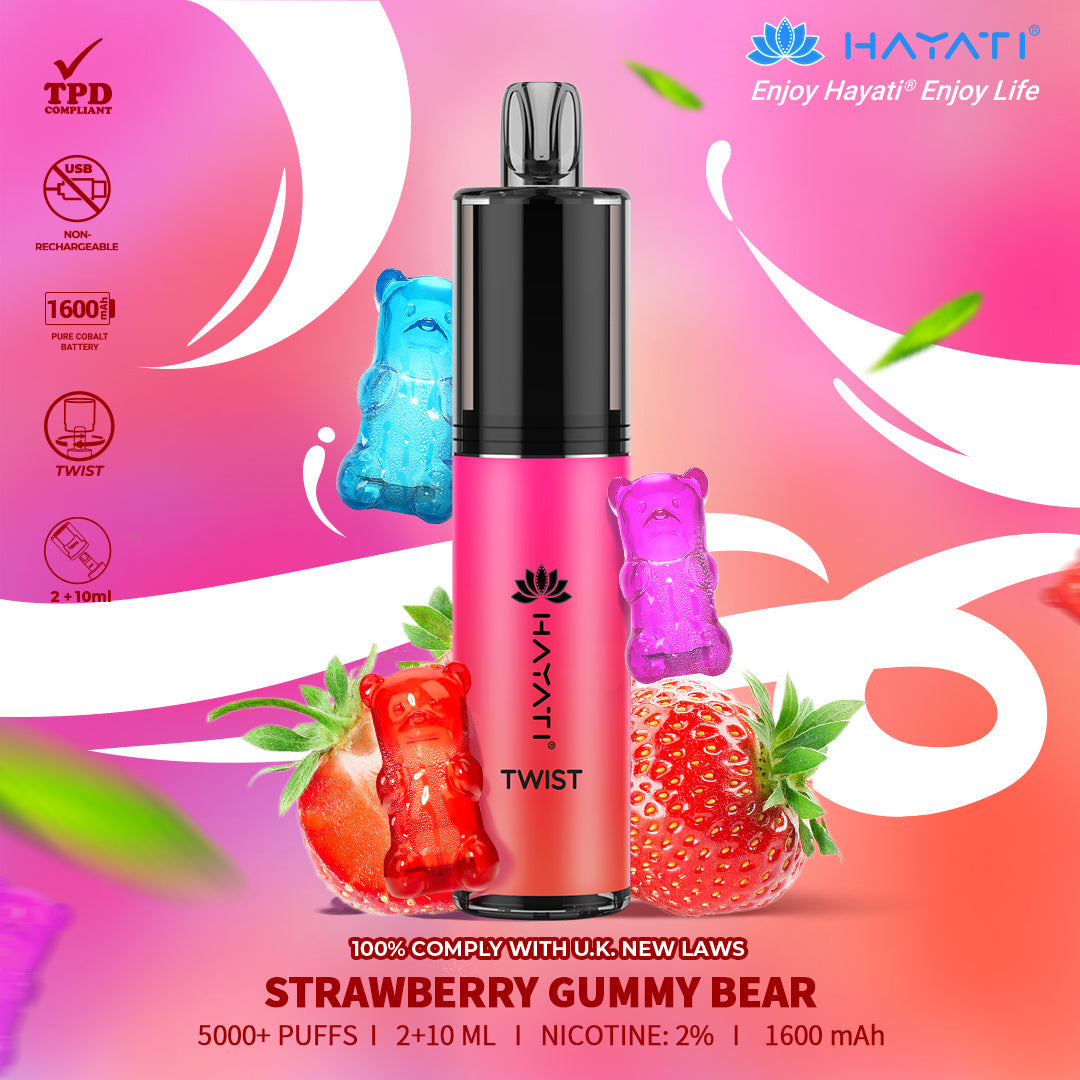 Hayati Twist 5000 Puffs Disposable Vape Pod Kit (Box of 10)