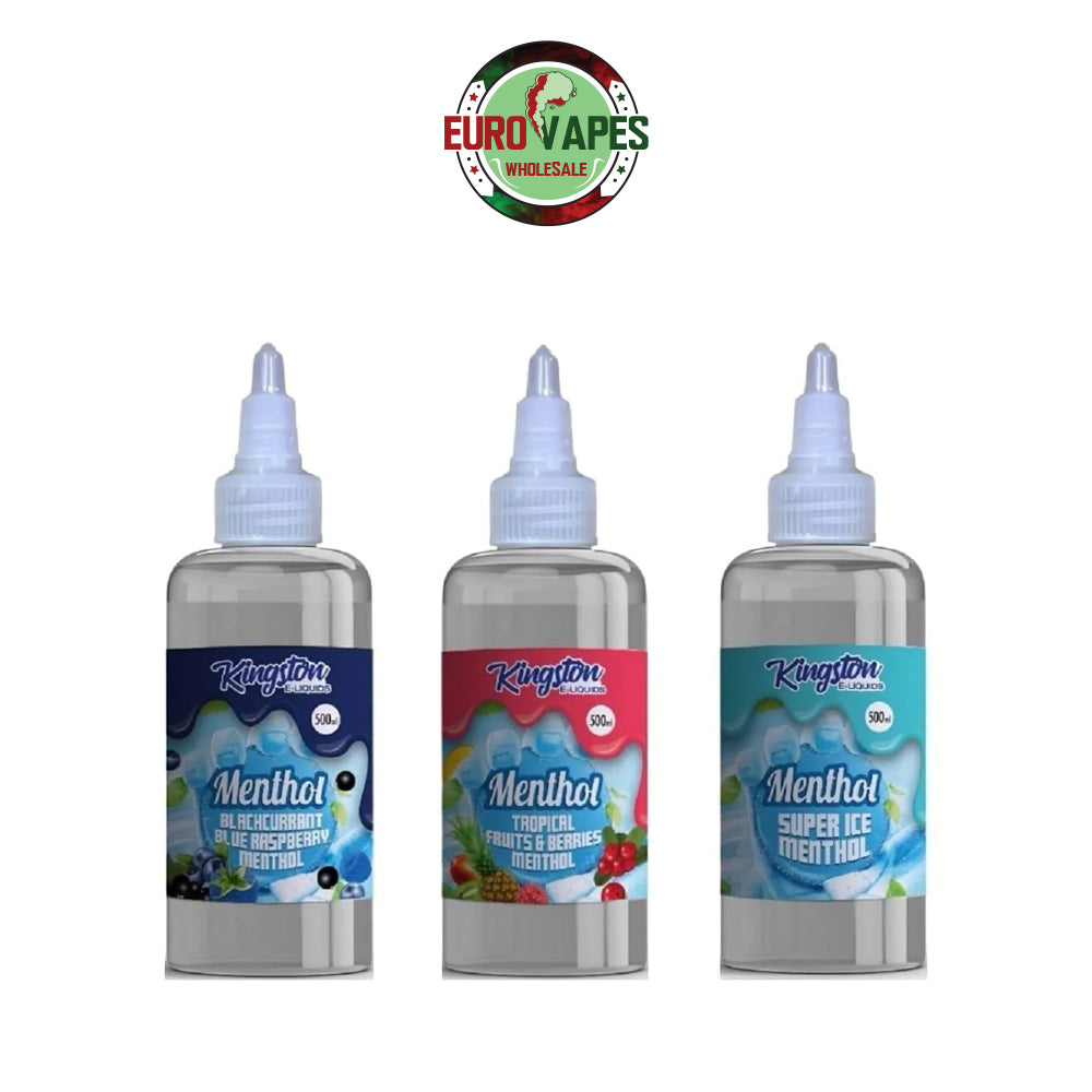 Kingston E-liquids Menthol 500ml Shortfill (Pack Of 10)