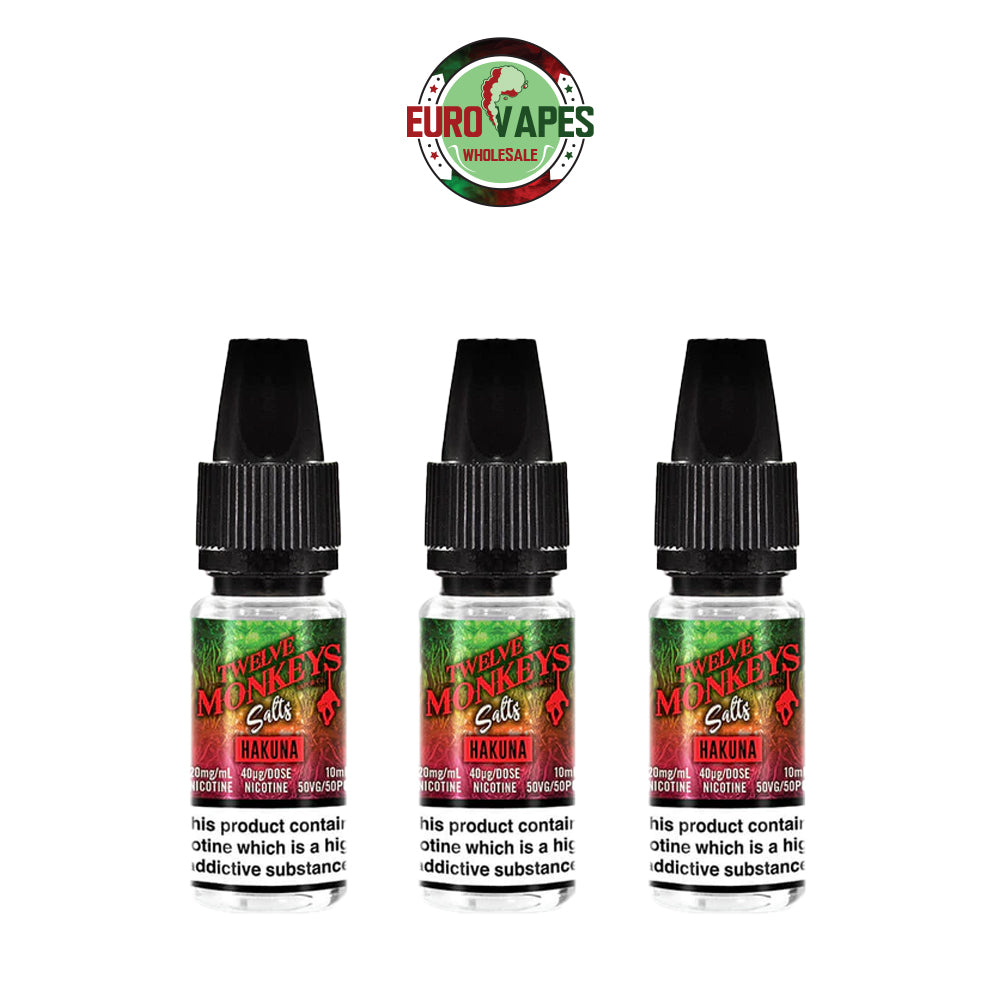 Twelve Monkeys 10ML Nic Salt (Pack Of 10)