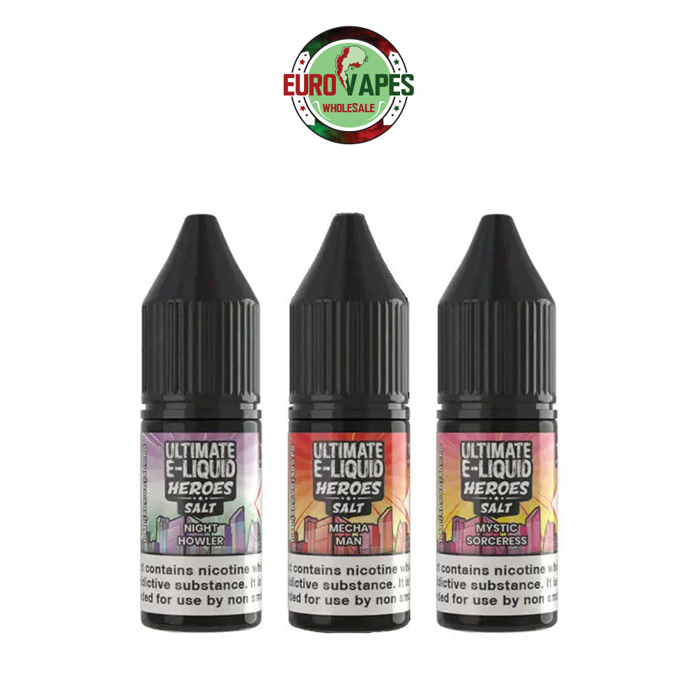 Ultimate E-Liquid Heroes 10ML Nic Salt (Pack Of 10)